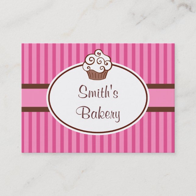 Tarjetas de presentación de negocio de cupcakes pe (Anverso)