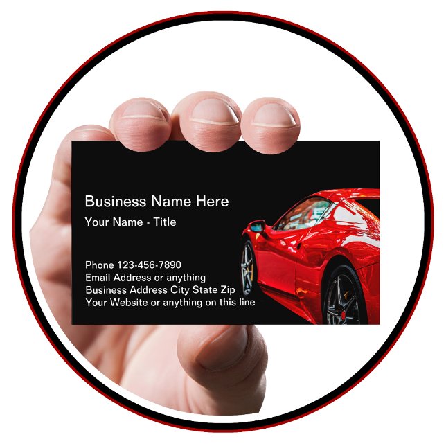 Tarjetas de presentación de negocios automotrices  (Subido por el creador)