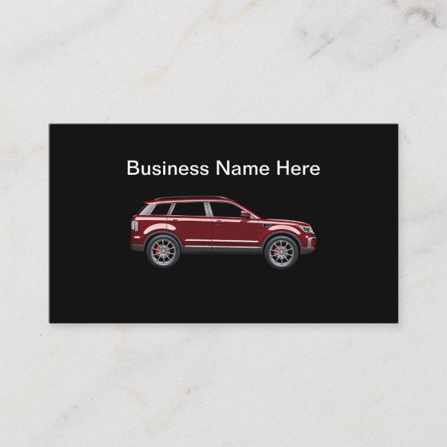 Tarjetas de Presentación de Negocios Automotrices  (Anverso)