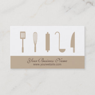 Tarjetas de presentación de negocios de catering, 