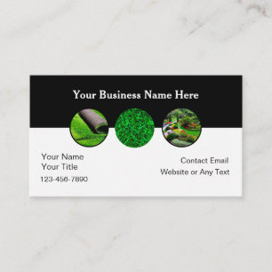 Tarjetas de presentación de negocios de jardinería