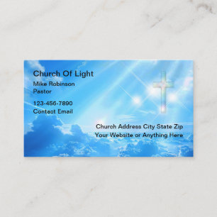 Tarjetas de presentación de negocios de la iglesia