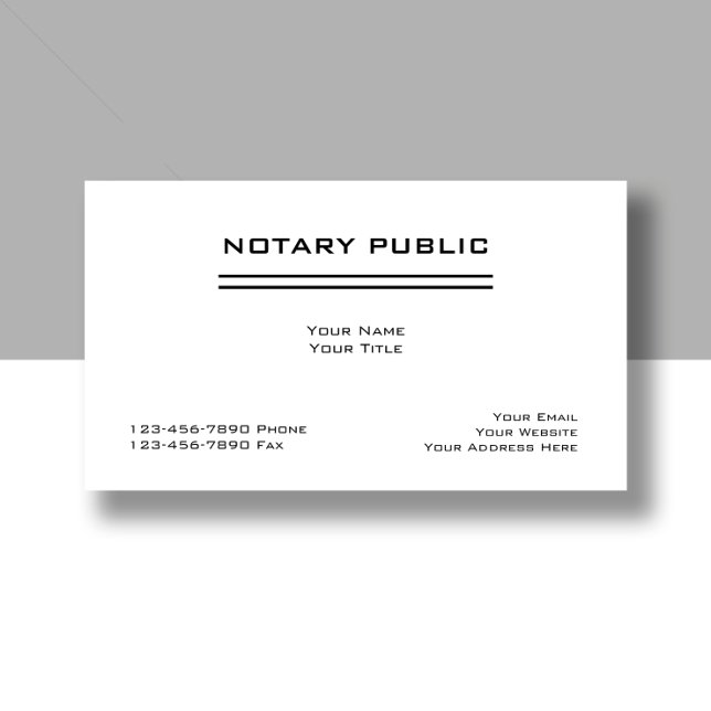 Tarjetas de presentación de notaría simples (Subido por el creador)