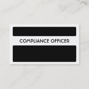 Tarjetas de presentación de oficiales de cumplimie