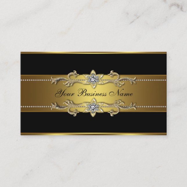 Tarjetas de presentación de oro negro (Anverso)