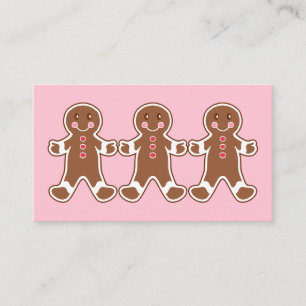 Tarjetas de presentación de pan de jengibre