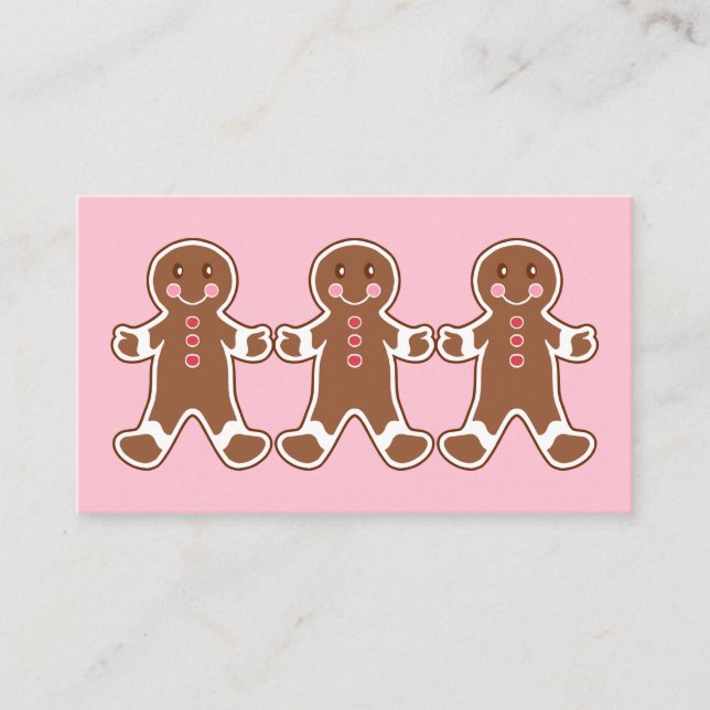 Tarjetas de presentación de pan de jengibre (Anverso)