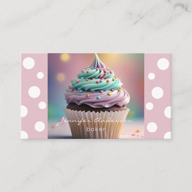 Tarjetas de presentación de panadería Baker (Anverso)
