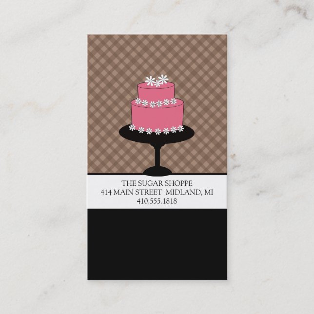 Tarjetas de presentación de panadería o diseñador  (Anverso)