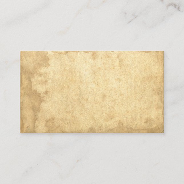 Tarjetas de presentación de papel con manchas de p (Anverso)