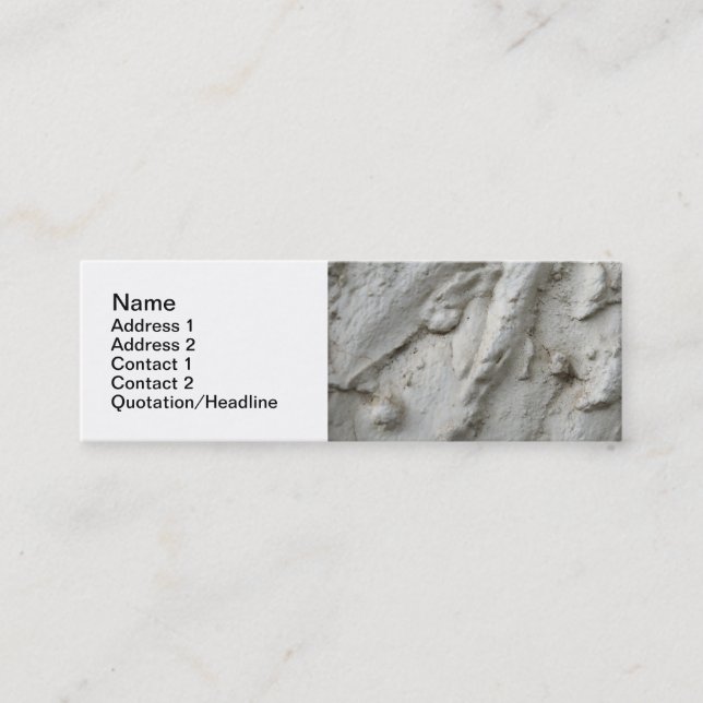Tarjetas de presentación de pared de marga (Anverso)