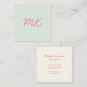 Tarjetas de presentación de Pastel Girly