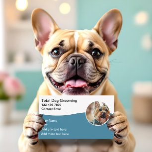 Tarjetas de presentación de peluquería canina lind