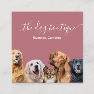 Tarjetas de presentación de peluquería de mascotas