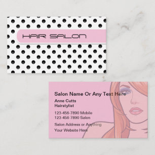 Tarjetas de presentación de peluquería o estilista