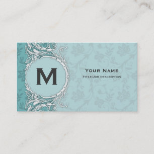 Tarjetas de presentación de perfil florales elegan
