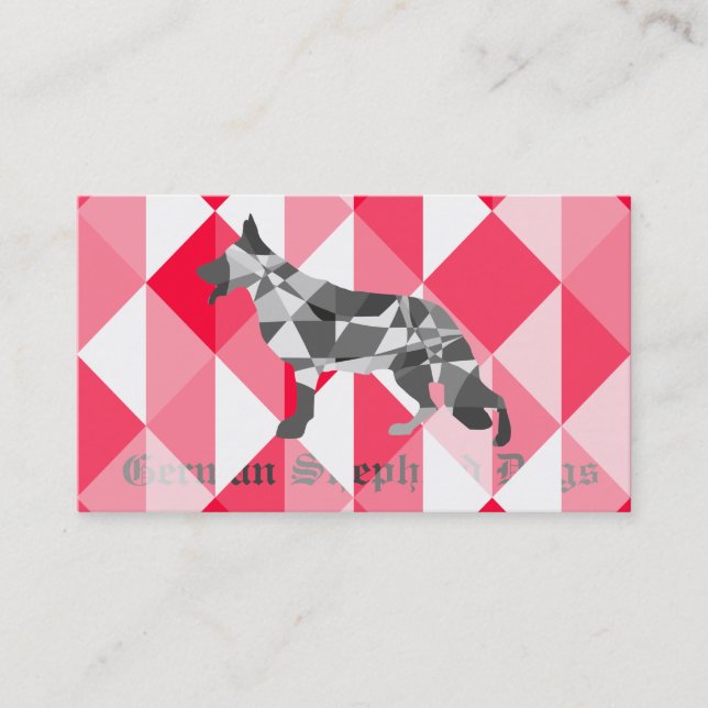 Tarjetas de presentación de perros pastores (Anverso)
