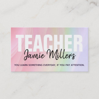 Tarjetas de presentación de personalizable Rainbow