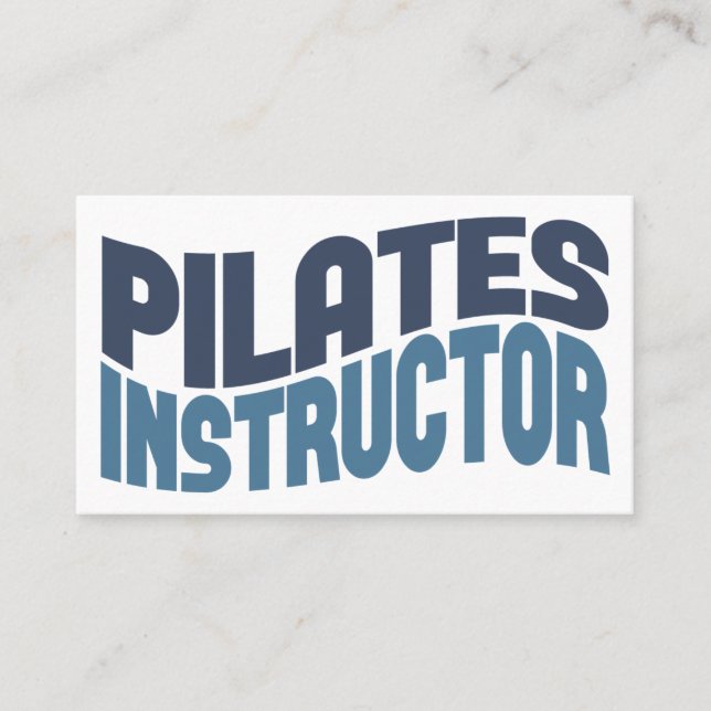 Tarjetas de presentación de Pilates Instructor (Anverso)