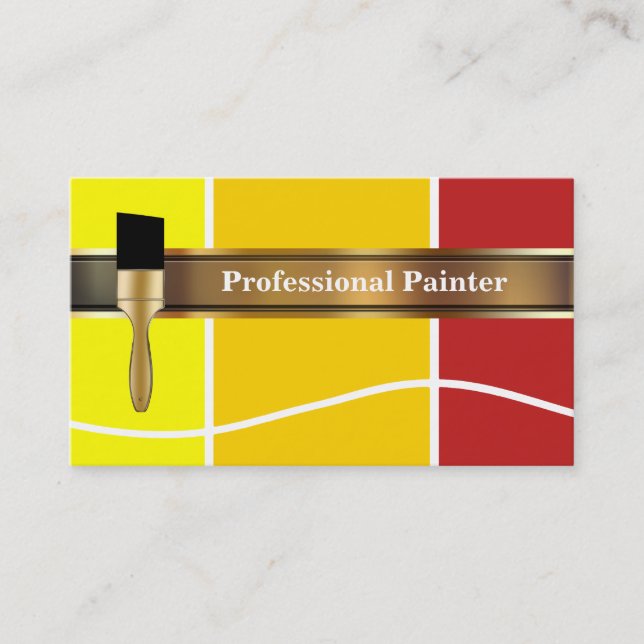 Tarjetas de presentación de pintor (Anverso)