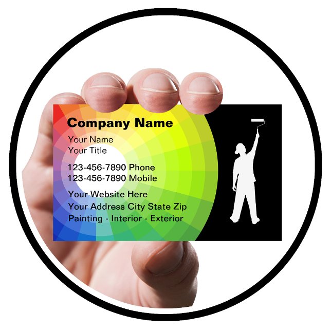 Tarjetas de presentación de pintor (Painter business cards by Custom Business Cards)