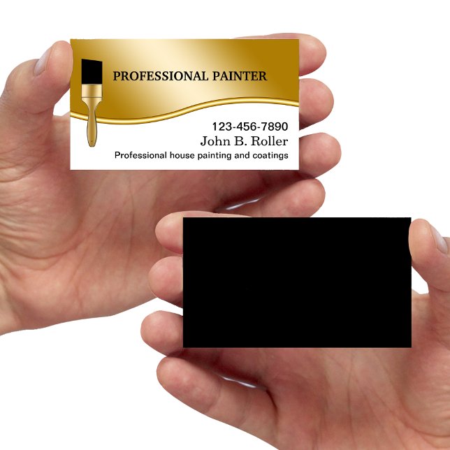 Tarjetas de presentación de pintor (Subido por el creador)