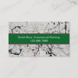 Tarjetas de presentación de pintura de plaquetas a