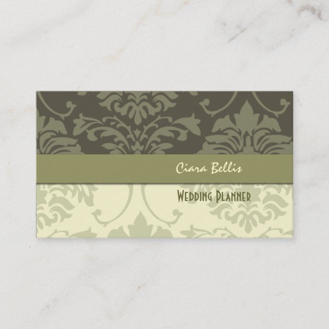 Tarjetas de presentación de planificadores de boda (Anverso)