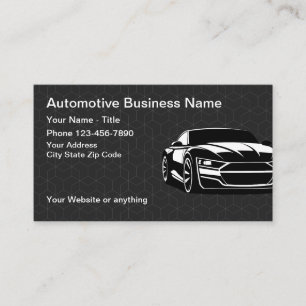 Tarjetas de presentación de plantillas automotrice