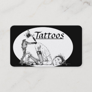 Tarjetas de presentación de plantillas de tatuaje