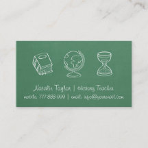 Tarjetas de presentación de profesor de historia c
