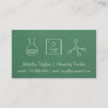Tarjetas de Presentación de Profesor de Química Pe