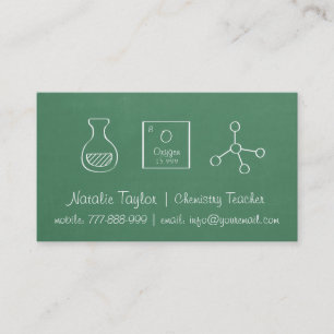 Tarjetas de Presentación de Profesor de Química Pe