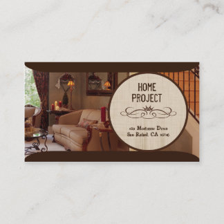 Tarjetas de presentación de proyectos para el hoga