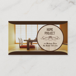 Tarjetas de presentación de proyectos para el hoga