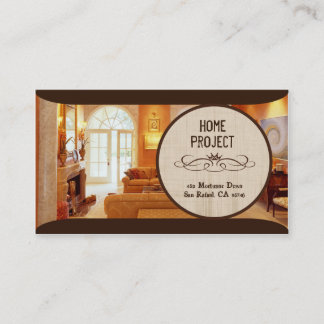 Tarjetas de presentación de proyectos para el hoga