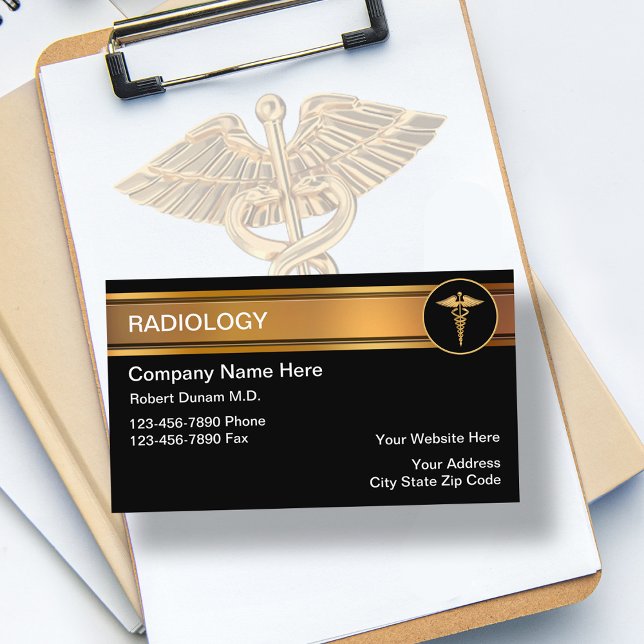 Tarjetas de presentación de radiología (Subido por el creador)