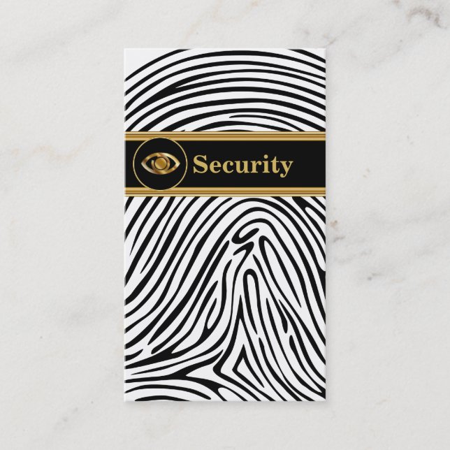 Tarjetas de presentación de seguridad (Anverso)