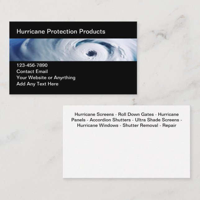 Tarjetas de presentación de seguridad para protecc (Anverso / Reverso)