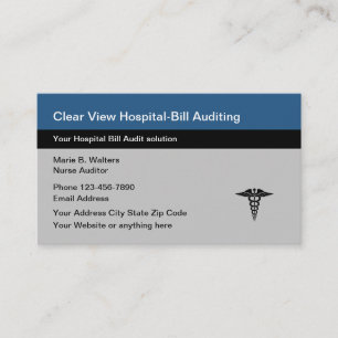 Tarjetas de presentación de servicio de auditoría