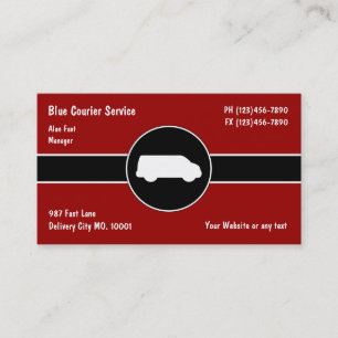 Tarjetas de presentación de servicio de mensajería