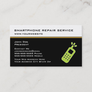 Tarjetas de presentación de servicio de reparación