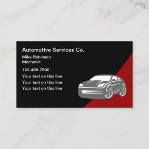 Tarjetas de presentación de servicios automotrices