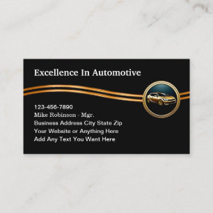Tarjetas de presentación de servicios automotrices