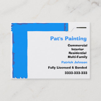 Tarjetas de presentación de servicios de pintura
