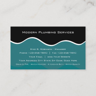 Tarjetas de presentación de servicios modernos de