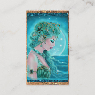 Tarjetas de presentación de Sirena bajo la luz de