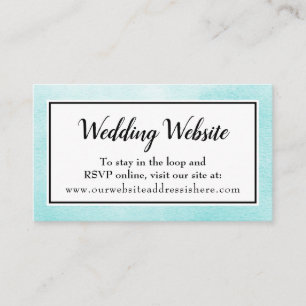 Tarjetas de Presentación de Sitio Web de Boda con