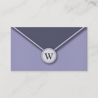 Tarjetas de presentación de sobre de monograma de