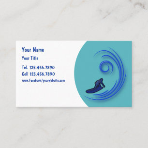Tarjetas de Presentación de Surf